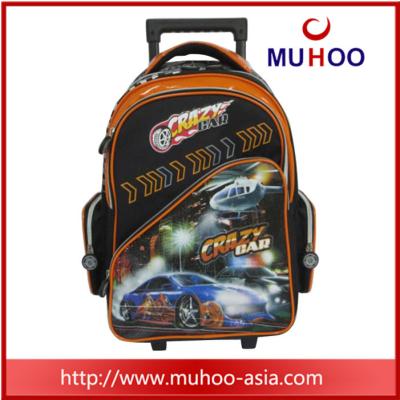 China outdoor Cartoon Luggage Travel Rolling backpack School Bag for boys for sale