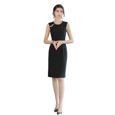 China Factory Anti-Static Wholesale High Quality Elegant Office Dresses Ladies Wear Dress Office Women Ad Dress for sale