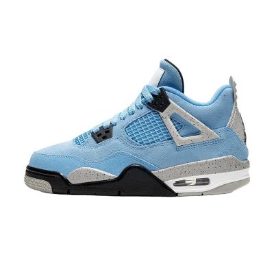 China Fashion Trend Retro AJ4 Basketball Shoes Thunder AJ4 College Designer J4 Sneakers Men Women Blue Basketball Shoes for sale