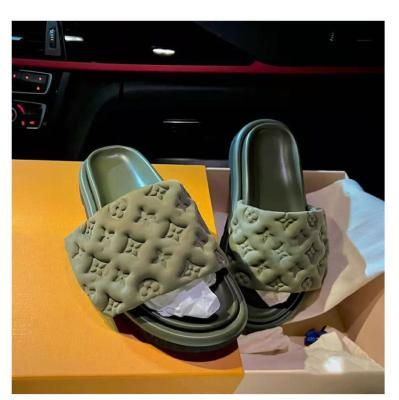 China Fashion Trend Ladies Shape Designer Brand Designer Platform Sandals Slippers Luxury Ladies Summer Beach Logo Sandals Customizable for sale