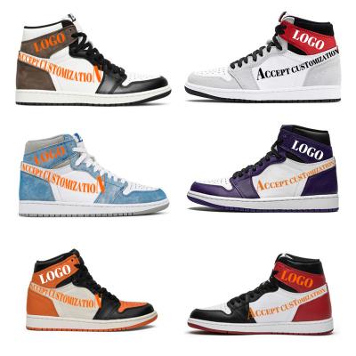 China Customizable basketball shoes high quality men's retro brands sneakers durable men's fashion sneakers mid retro for sale