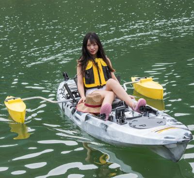 China Wholesale Lake River Fishing Kayak Motorboat for sale