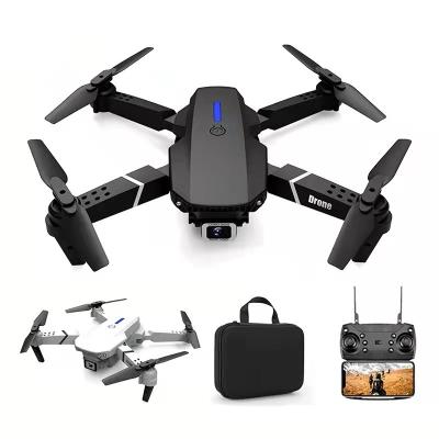 China New E88 Fashion Dual Camera 4K HD UAV Aerial Photography Folding Four Axis Headless Frontier Aircraft Remote Control Aircraft for sale