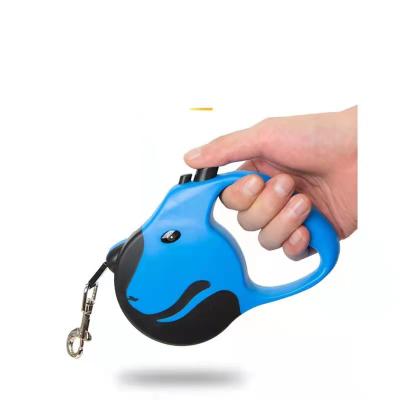 China Lights Best Price Printing Wholesale Automatic Polyester Retractable Dog Leash for sale