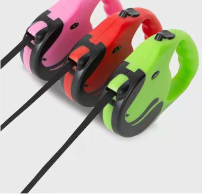 China Lights Wholesale 5 Meters Heavy Duty Reflective Nylon Adjustable Retractable Dog Leash for sale