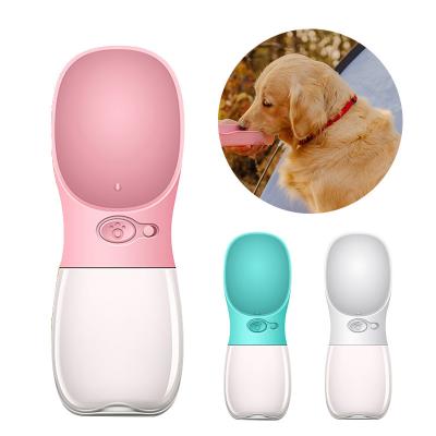 China 2021 Automatic Portable Pet Bottles Accompanying Cups Pet Drinker Travel Dog Water Bottle Outdoor Drinking for sale