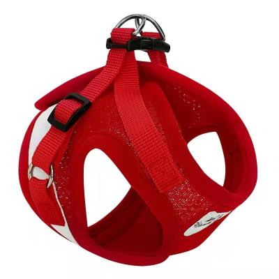 China Custom Made OEM/Odm Mesh Dog Harness With Adjustable Breathable Chest Logo Dog Harness Set for sale