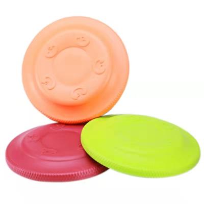 China Viable Wholesale Silicone Interactive Rubber Pet Toys Manufacturers Frisbeers for sale