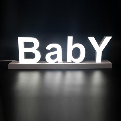 China Retail store abcmix DIY magnet led channel letter for store counter display for sale