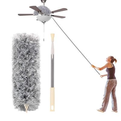 China Wholesale Long Microfiber Head Variable Ceiling Fans Stainless Steel Telescopic Stretchable Cloth for sale