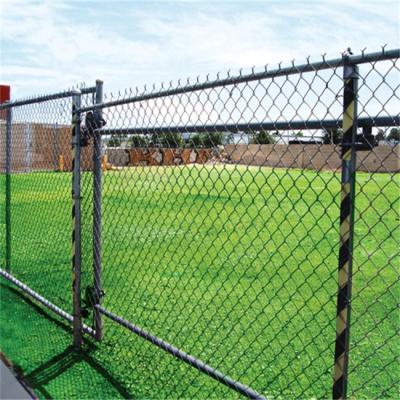 China Wholesale Easily Assembled Football Chain Link Fencing Cheap Galvanized And PVC Coated Chain Link Fence for sale