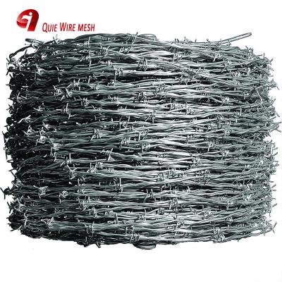 China Anti - Corrosion Wholesale Barbed Wire Fence Hot Dipped Galvanized Price Roll Barbed Wire Design for sale