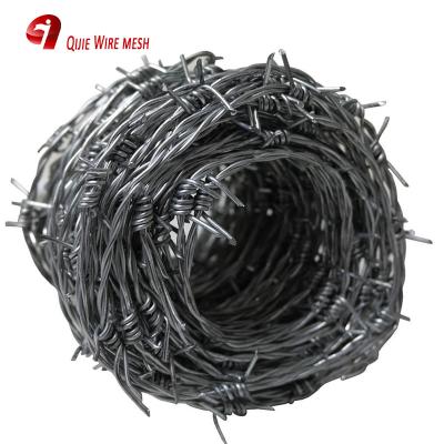 China Hot Dip Galvanized Barb Wire Price Per Roll Protection And Fencing / Galvanized Barbed Wire Farm Fence for sale