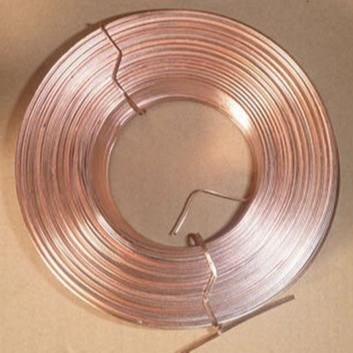 China Binding Wire 2.25x0.5mm Copper Coated Flat Staple Wire For Cardboard Cardboard Boxes for sale