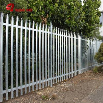 China Easily Assembled China 2.7m Industrial Triangle Spear Top Galvanized Black Palisade Fencing for sale