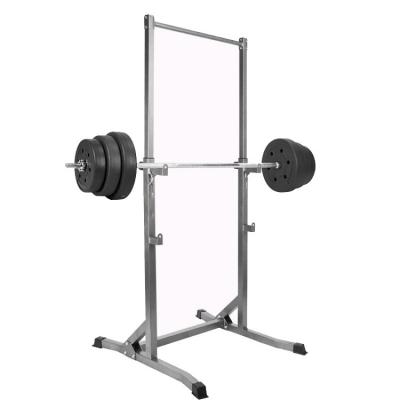 China Indoor Gym Squat Rack Fitness Equipment Half Cabinet Squat With Pull Up Bar for sale