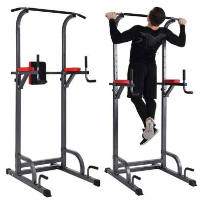 China Home Use ZYFIT Adjustable Power Tower Dip Station Pull Up Bar Position Gym Equipment for sale