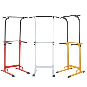 China Indoor Sports Pull Up Bar Gym PU - Dip Station Power Tower Chin Up Station And Barbell Stand Strength Pull Up Dip Station for sale