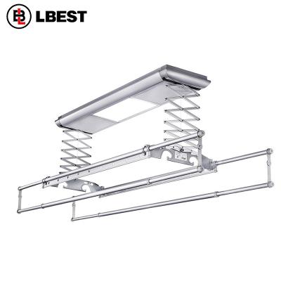 China Lighting LBest Adjustable Ceiling Rack Balcony Hanger Wall Hanging Clothes Drying Rack for sale