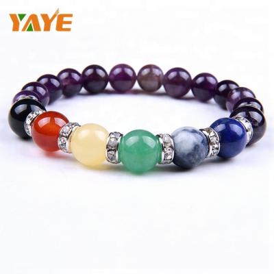 China Europe Jewelry 7 Chakra Healing Natural Stone Bracelet for sale