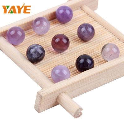 China DIY Decoration Wholesale Polished Natural Gemstone Loose Beads Amethyst Crystal Beads for sale