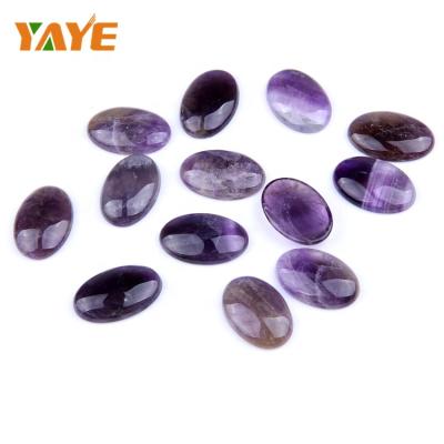 China Europe Factory Supply Natural Amethyst Cabochon Chakra Healing Tumbled Stone For Bulk Wholesale for sale