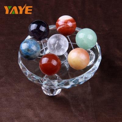 China Europe seven star chakra crystal ball set / 7 color balls cheap healing crystal stones for sale