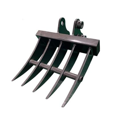 China Building material stores factory direct sales small excavator parts replaceable excavator rake for sale