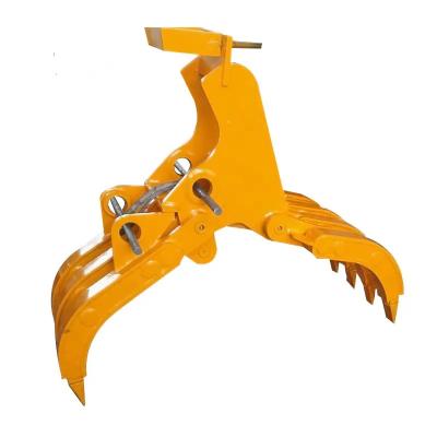 China Building material stores factory direct sales of small excavator mechanical wooden grabber parts replaceable parts for sale for sale