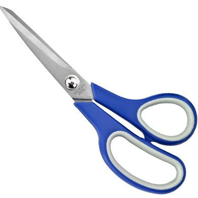 China Plastic Handle 7inch Office Scissors / Student Scissor K18 for sale