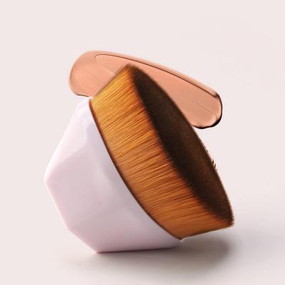 China Flat Brush Makeup Brushes Cosmetic Hex No Trace Foundation Flat Head Brush Make Up Brushes for sale