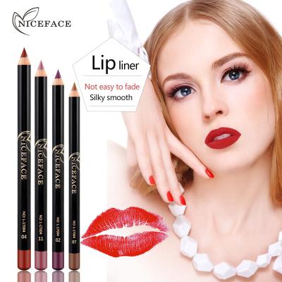 China Long Lasting Makeup Matte Lipstick Beauty Set 12 Colors Waterproof Matte Waterproof Lip Liner Pencil New Cosmetics for sale