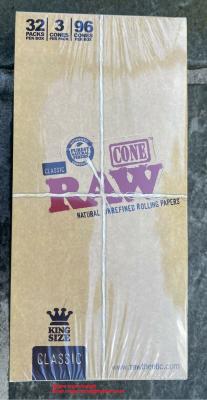 China RAW Brown cone king  slow burning papers for sale