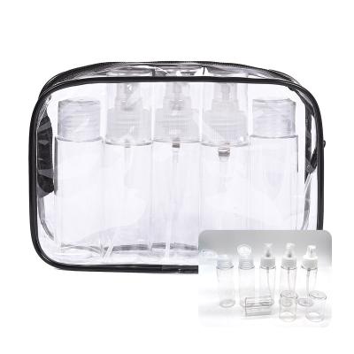 China BEAUTY PACKAGE 5 packs of travel bottles, with a portable set TSA approved leak proof, BPA free, container set for cosmetics and toiletries for sale