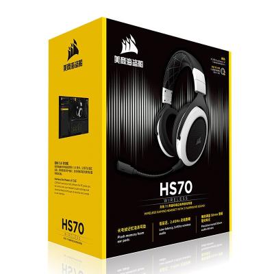 China Headband CORSAIRE HS70 Series Gaming Headset Gaming Chicken Headset Edging - Noise 7.1 Channel HS70 Wireless Version White/Black Headphone for sale