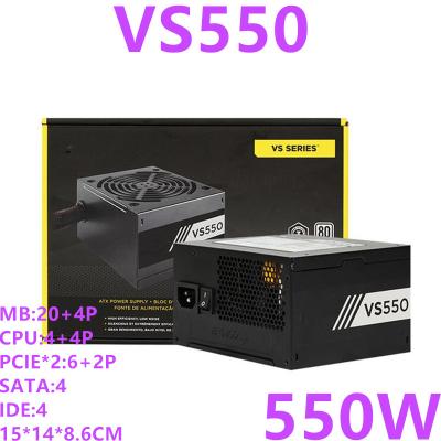 China New PSU Desktop for Corsair Brand 80plus 550W VS550 EU Brand 80plus Silent Gaming Stability Power Supply VS550 Silent Non-Modular Power Supply for sale