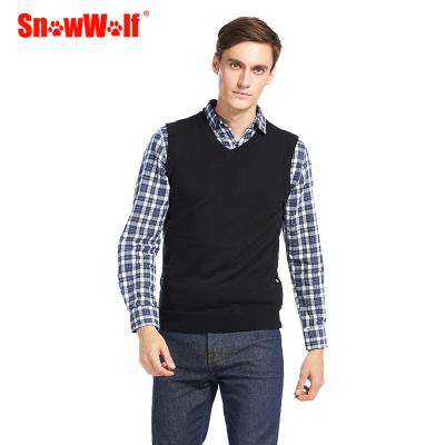 China Mens Battery Powered Adjustable USB Anti-Shrink Winter Heated Sweater Vest for sale