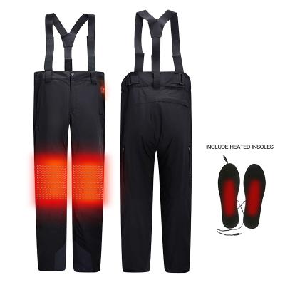 China Windproof Pants Men Outdoor Sports Heated Snowboard Pants Battery Waterproof Breathable Ski Pants for sale