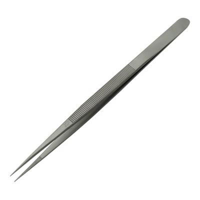 China XF Titanium Extra Fine Titanium Diamond Tweezers Jewelry Identification Pick Tools OEM Fluted Tip Slick Lock Gemstone Tweezer for sale