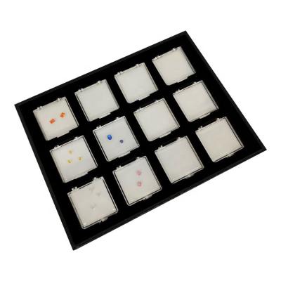 China Adhesive Gems Box Tray Diamond Display Box Show Case Packaging Tray Jewelry Acrylic Sticky Small Gemstone Modeling 300x230x25mm for sale