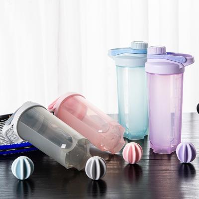 China Sustainable Botellas De Agua Deportivas Customized Sport Eco-friendly Plastic Reusable Portable Drinking Gym Protein Shaker Water Bottle for sale