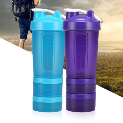 China Custom Eco Friendly Wholesale Viable Shaker Sport Water Bottle 15oz Fitness Gym Shakers Logo Color BPA Free Plastic Protein for sale