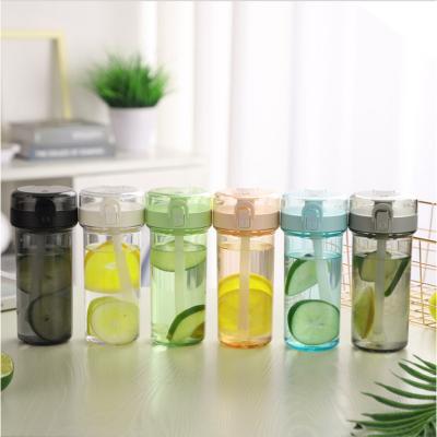 China 430ml sustainable personalized plastic clear white water bottles botellas de agua sports with custom logo for sale