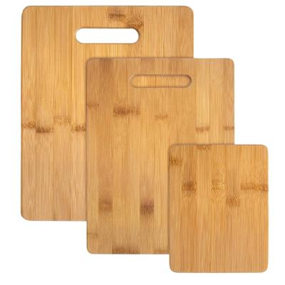 China Custom Made High Quality Hot Sale Eco-friendly Bamboo Cutting Board Set From Europe Factory for sale