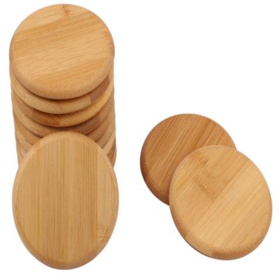 China Europe Customized High Quality Eco-friendly Bamboo Wood Lids For Sugar, Candy, Cookie, Rice And Spice Jars for sale