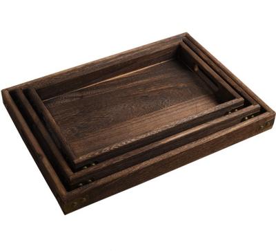 China China customized cheap creative living room wooden simple tea tray wooden tea reception studio dish for sale