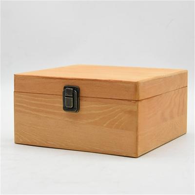 China Disposable Custom Jewelry Solid Wooden Box With Hand Gift Packaging Xitang Wooden Gift Box for sale