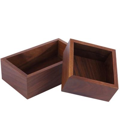 China China manufacturer direct square solid wooden storage box with cover wooden storage box for sale