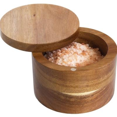 China Creative China Salt Wooden Circular Storage Box For Home Decoration Wooden Storage Box for sale