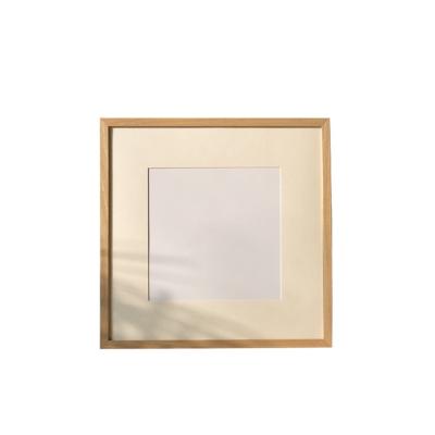 China Eco-friendly Material Nordic Simplicity Handcrafted Wedding Photo Frame Wall Hanging Solid Wood Picture Frame for sale